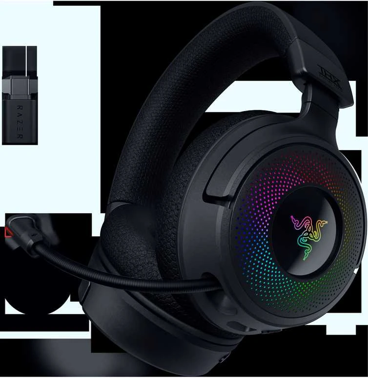 Razer Ausinės Žaidimams | Kraken V4 | Belaidės/su laidu | Over-Ear | Mikrofonas | Juodas