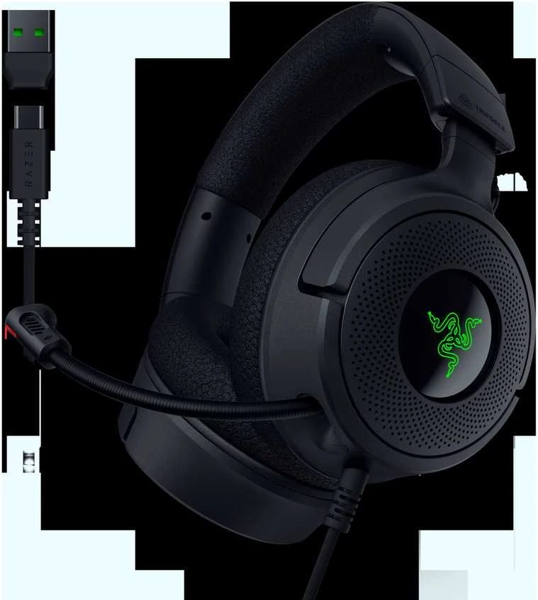 Razer Ausinės Žaidimams | Kraken V4 X | su laidu | Over-Ear | Mikrofonas | Juodas