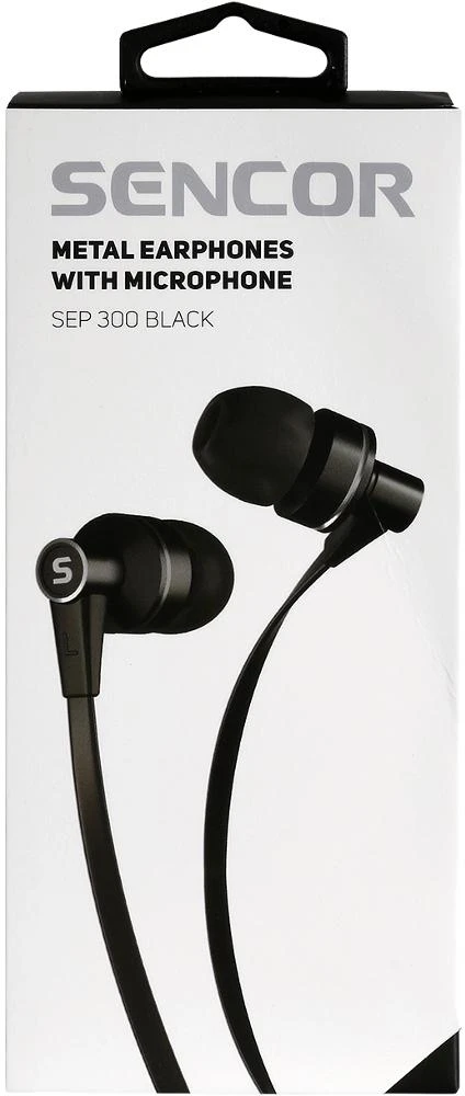 Sencor ausinės SEP 300 (Juodos) su mikrofonu