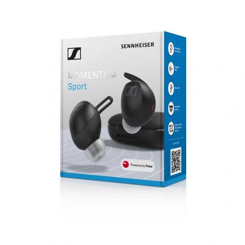 Sennheiser Momentum Sport ausinės, Juodos