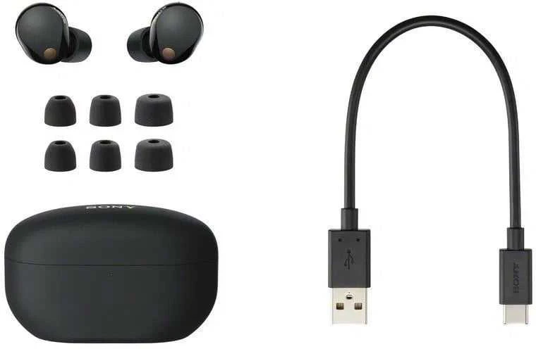 Sony WF-1000XM5 Earbuds Belaidės ausinės, ANC, belaidis įkrovimas, Juodos spalvos