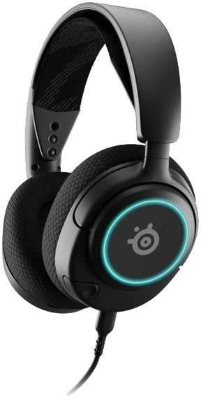 Ausinės žaidimams su mikrofonu SteelSeries Arctis Nova 3 Over-Ear, Juodos spalvos