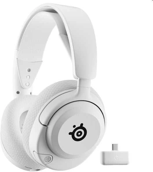 SteelSeries Ausinės Žaidimams | Arctis Nova 5P | Bluetooth | Over-ear | Mikrofonas | Noise canceling | Belaidės | Baltas