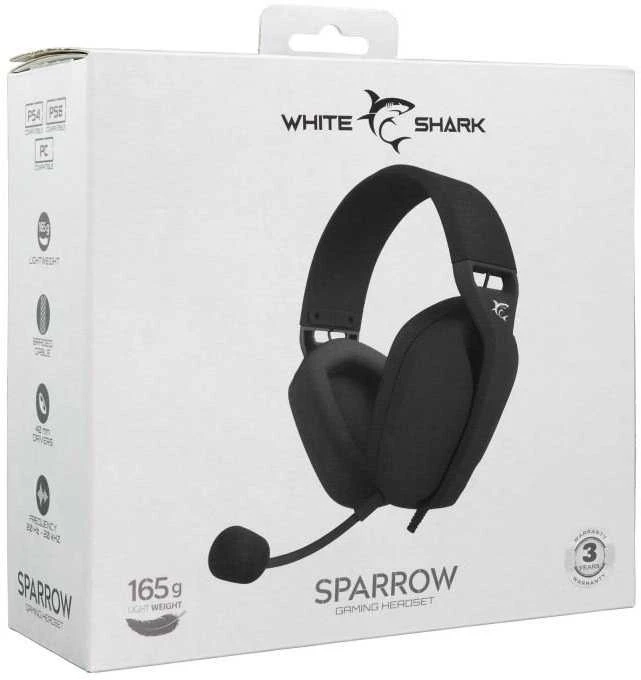 White Shark Sparrow ausinės originalioje pakuotėje