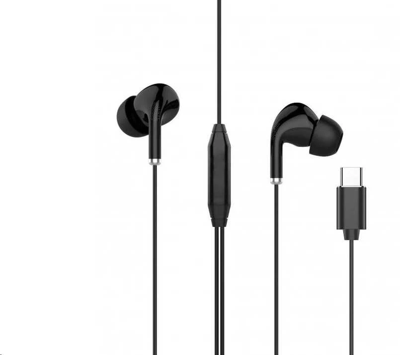 Juodos Eclipse Duo ausinės su USB-C jungtimi