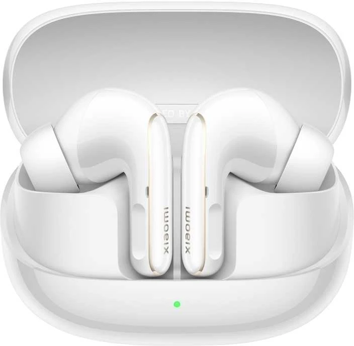 Xiaomi Buds 5 Pro baltos ausinės atvirame dėkle