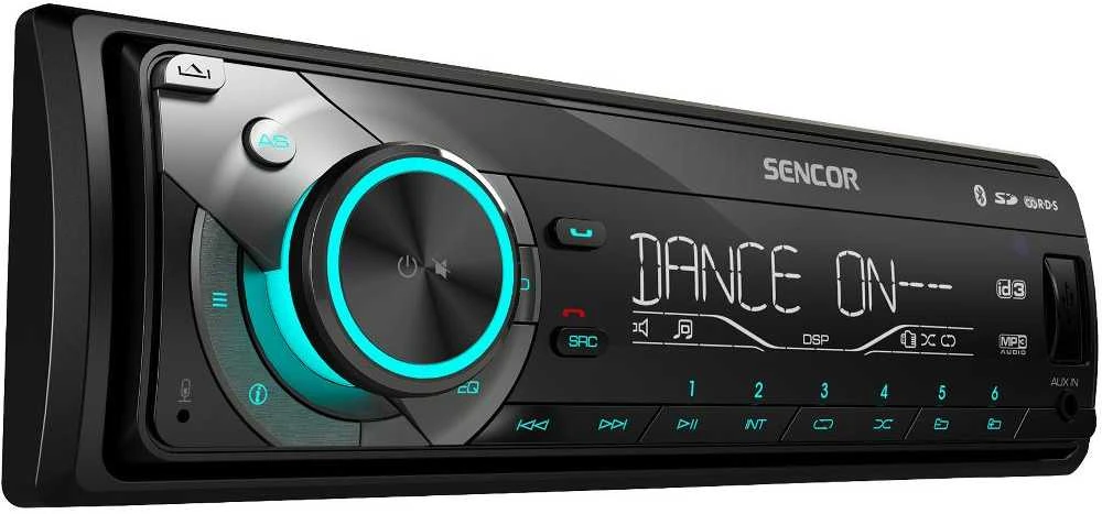 Sencor SCT 5052BMR grotuvas su žydru apšvietimu