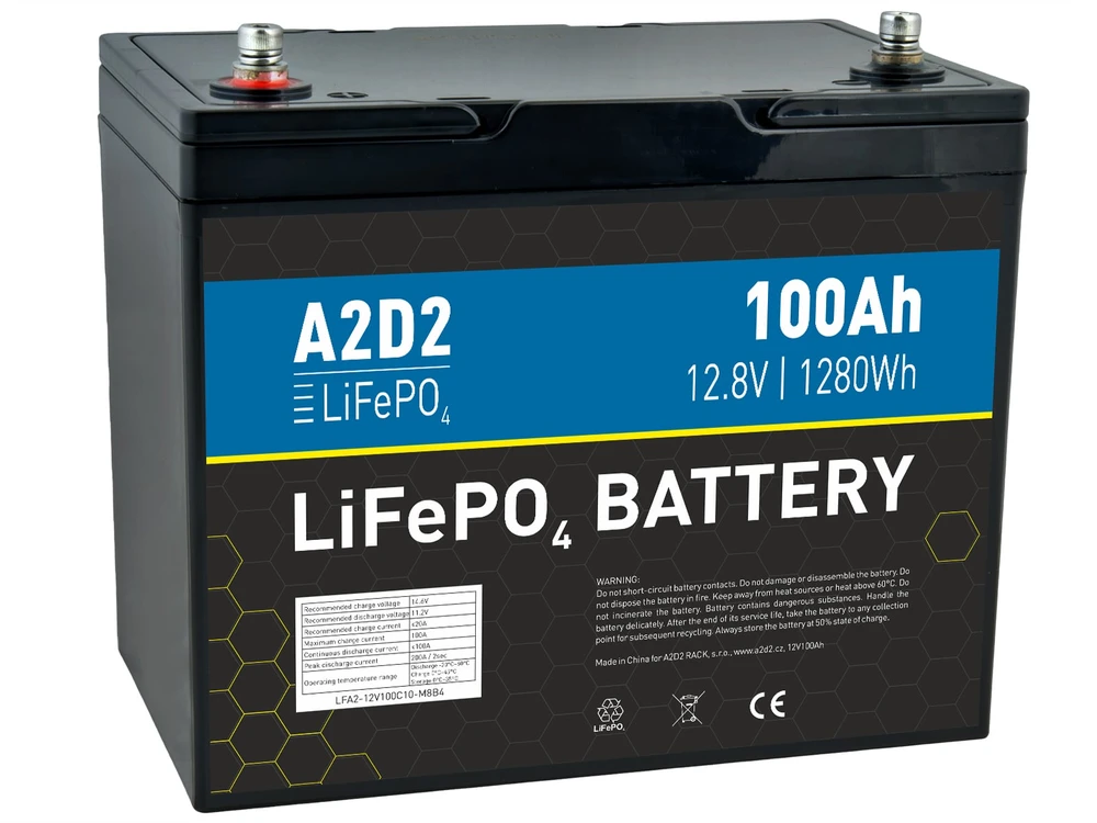 Avacom A2D2 LiFePO4 akumuliatorius 12,8V 100Ah M8