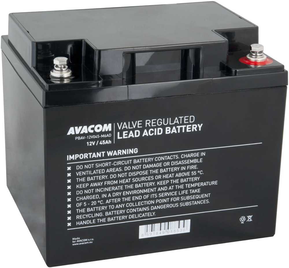 Avacom Avacom DeepCycle baterijos, 12V, 45Ah, PBAV-12V045-M6AD