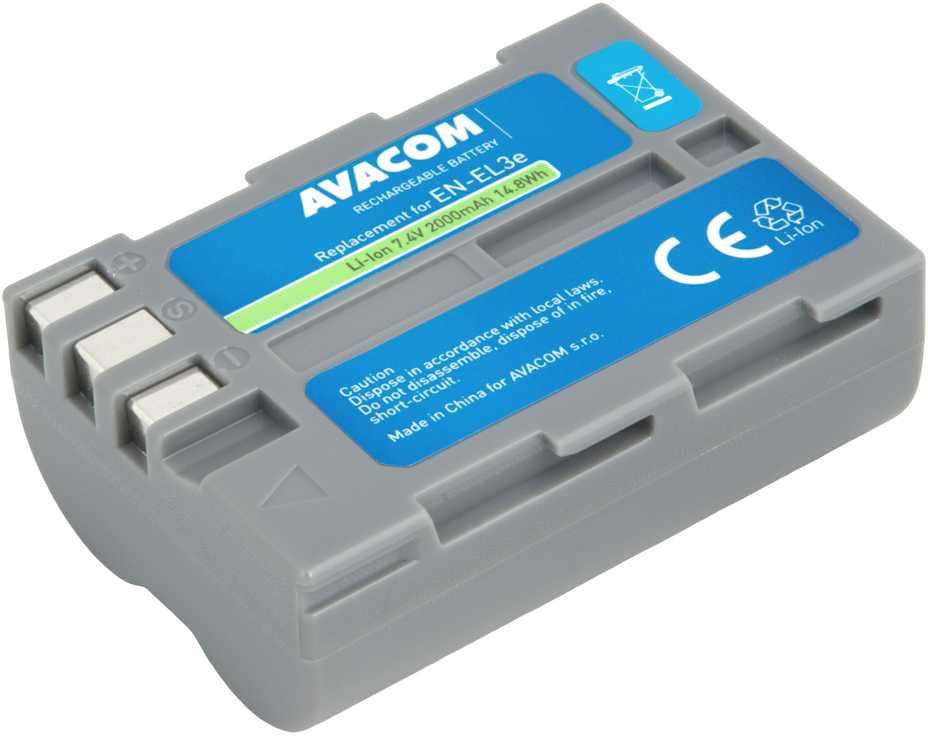 AVACOM baterie Nikon EN-EL3E Li-Ion 7.4V 2000mAh 14.8Wh