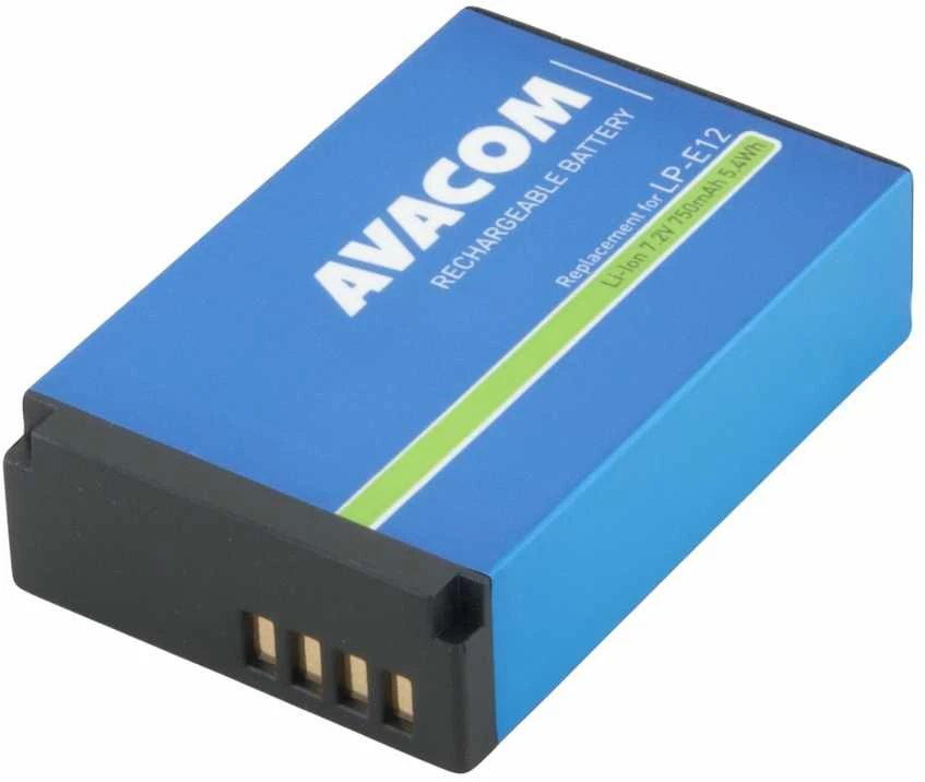„Avacom Canon LP-E12“ ličio jonų akumuliatorius 7,2 V 750 mAh 5,4 Wh