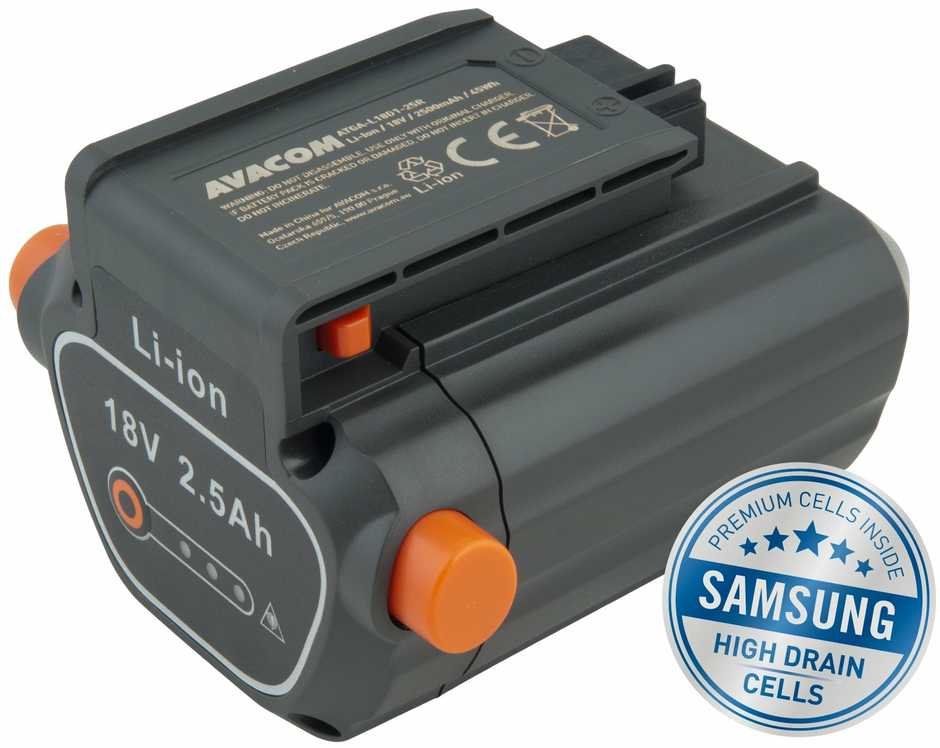 AVACOM baterie pro GARDENA 9839-20, Li-Ion 18V 2500mAh, články SAMSUNG