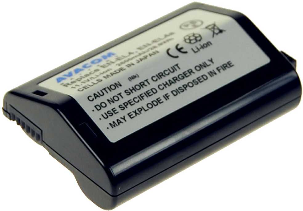 Akumuliatorius Avacom zamiennik EN-EL4a, Li-ion, 11.1V, 2600mAh, 28.9Wh (DINI-EL4A-806)