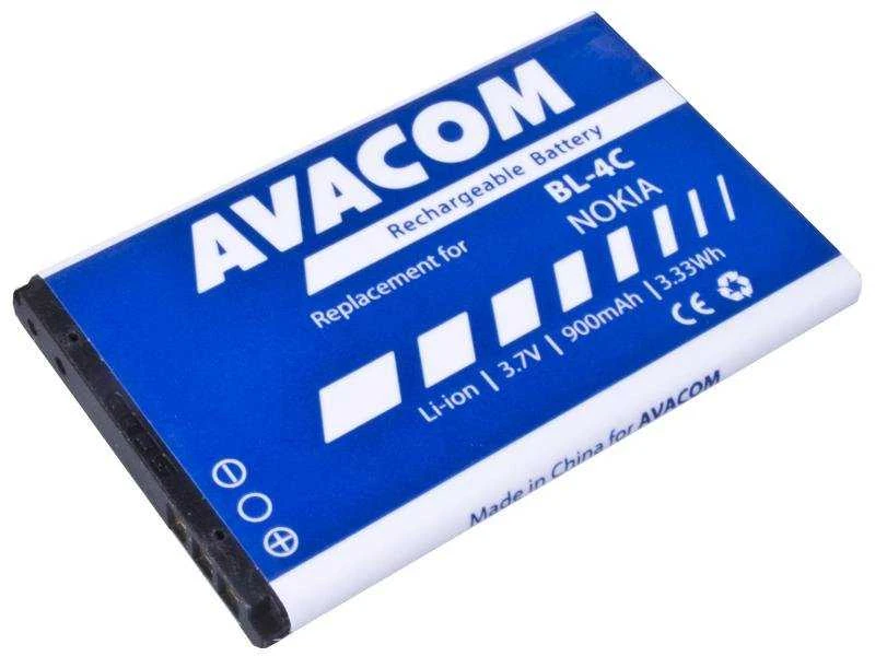 AVACOM AKUMULIATORIUS, skirtas Telefonui NOKIA 6300 LI-ION 3,7V 900MAH (PAKEITIMAS BL-4C)