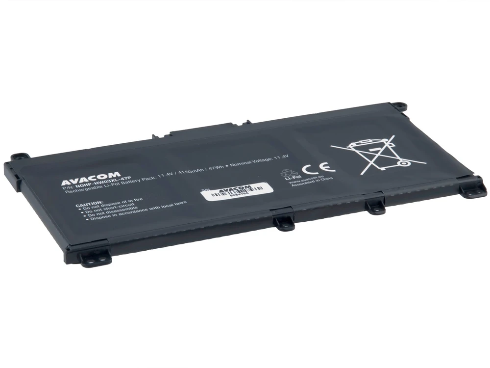AVACOM HP 255 G8, G9, 470 G8, G9 LI-POL 11,4V 4150MAH 47WH - HW03XL