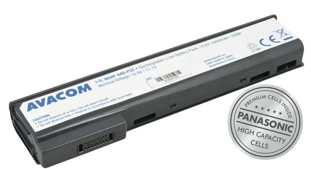 „Avacom“ akumuliatoriai, skirti HP ProBook 640/650, ličio jonų, 10,8/11,1 V, 6400 mAh, 69 Wh, 6 celių, NOHP-640-P32