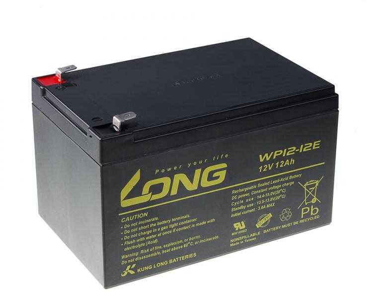 Avacom LONG 12V 12AH LEAD-ACID BATTERY DEEPCYCLE AGM F2 (WP12-12E)