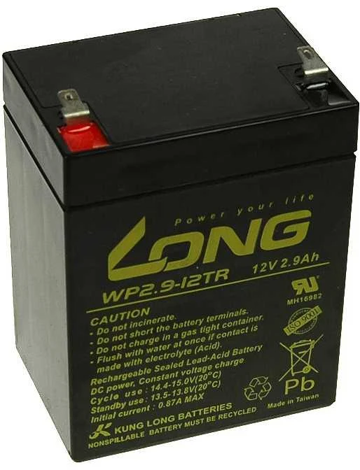 Avacom LONG 12V 2,9AH švino-rūgšties akumuliatorius F1 (WP2,9-12TR)