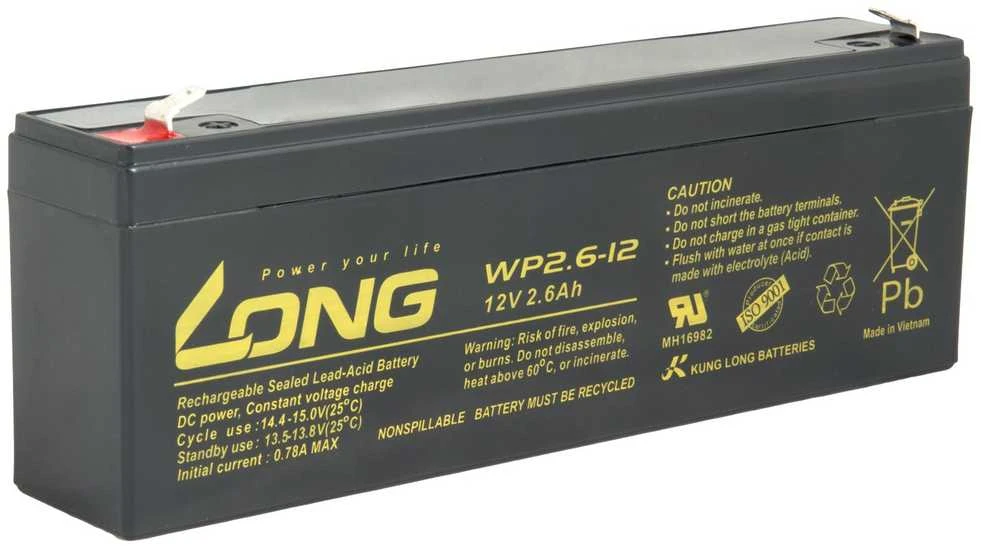 Avacom Long ILGA švino rūgšties baterija 12V 2,6Ah F1