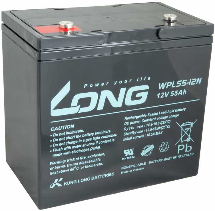 Avacom ILGA AKUMULIATORIUS 12V 55Ah M6 LongLife 12 LE (WPL55-12N)
