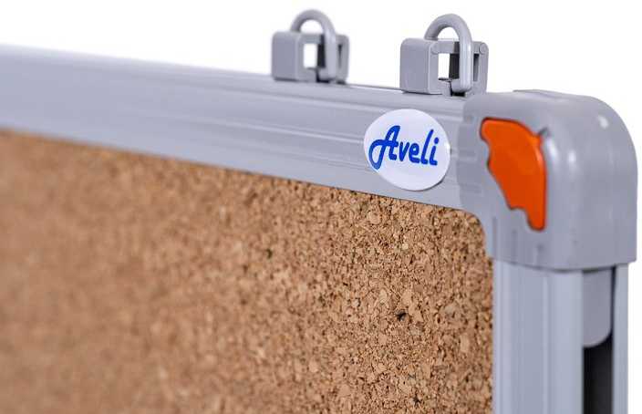 Aveli BASIC Cork wall unit 60x45 cm, aliuminio frame