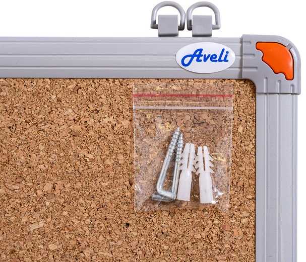 Aveli BASIC Cork wall unit 60x45 cm, aliuminio frame