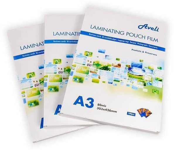 Aveli Laminavimo plėvelė-kišenės A3/160mic (2x80), blizgi