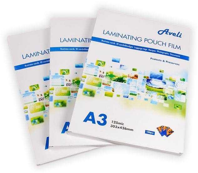 Aveli Laminuotos kišenės A3/250 mic (2x125), blizgios
