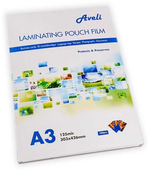 Aveli Laminuotos kišenės A3/250 mic (2x125), blizgios