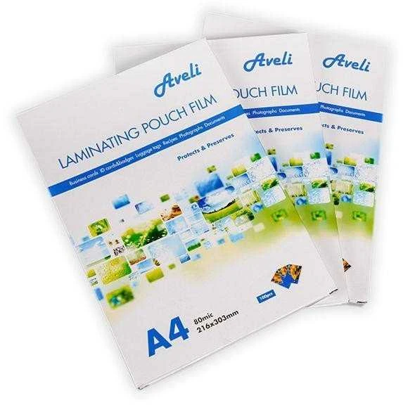 Aveli Laminavimo folija-kišenės A4/160mic (2x80), blizgios