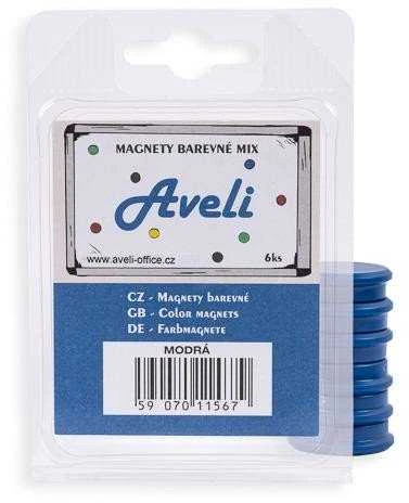 AVELI magnetų rinkinys, mėlynos spalvos