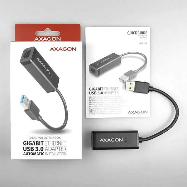 AXAGON ADE-SR Type-A USB3.0 – Gigabit Ethernet 10/100/1000 adapteriai