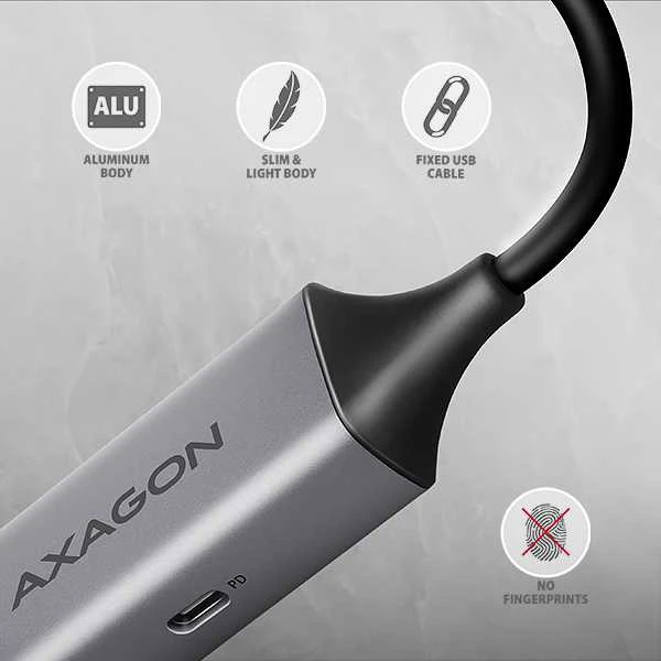 AXAGON adapteris su PD jungtimi: funkcijų schema