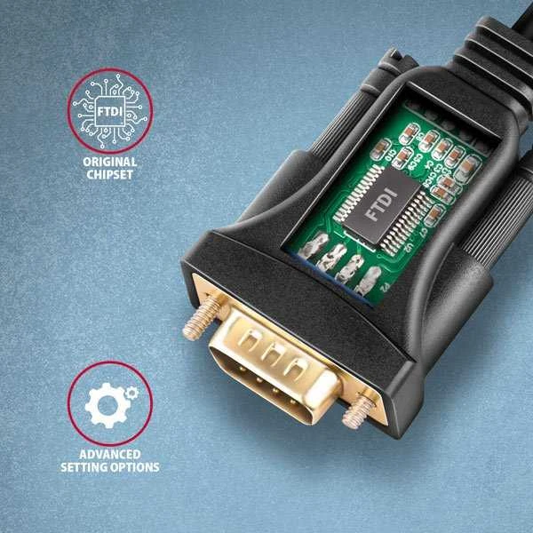 Axagon ADS-1PQN USB > SERIAL ADVANCED ACTIVE ADAPTER