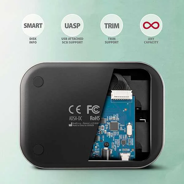 AXAGON | SuperSpeed USB DUAL 2,5"/3,5" HDD/SSD DUAL dokas | ADSA-DC