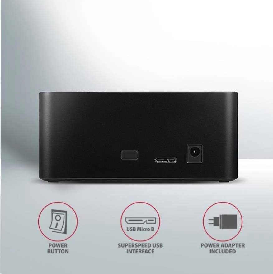 AXAGON | USB 3.0-1x SATA 6G HDD Dock Station, Juodas | ADSA-SN