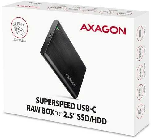 Kietasis diskas AXAGON EE25-A6C USB-C 3.2 – SATA 6G 2,5" išorinė dėžutė