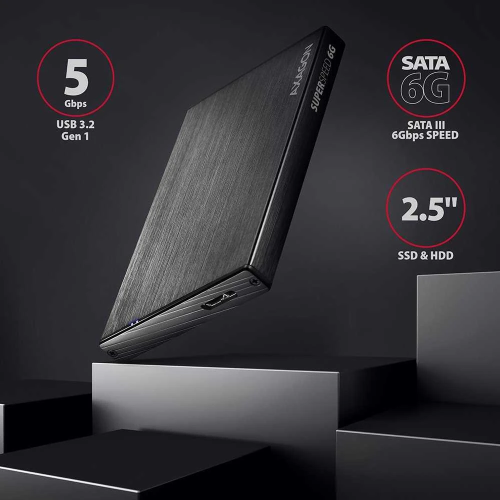 AXAGON EE25-XA6 USB3.0 - SATA 6G 2.5'' išorinė ALINE dėžutė