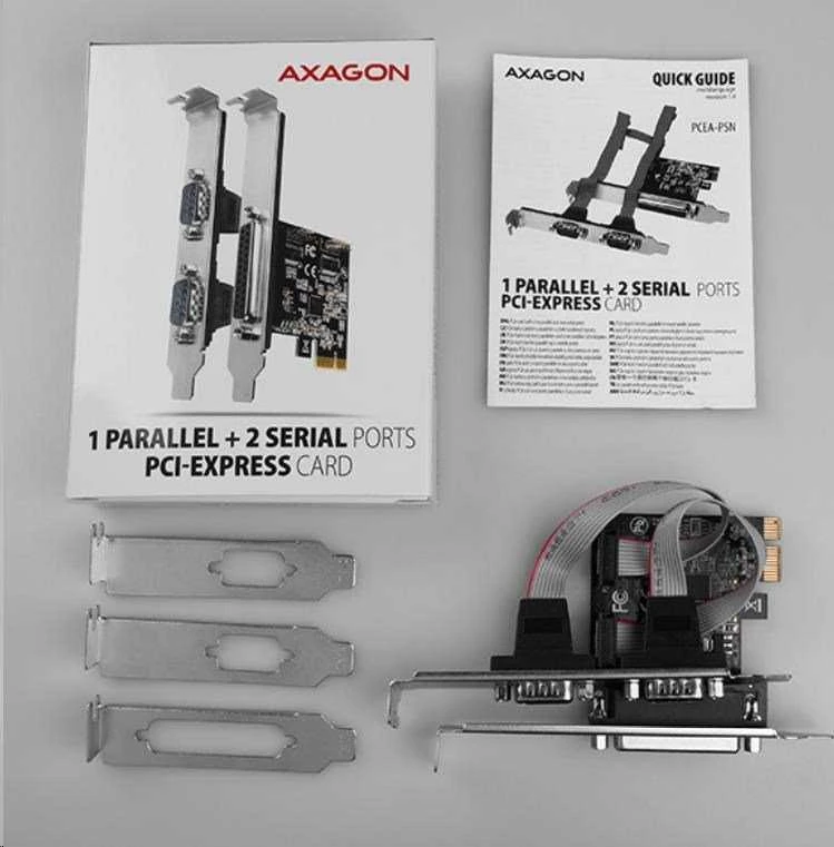 AXAGON PCI-Express kortelė su viena lygiagrečia ir dviem nuosekliosiomis jungtys 250 kbps | PCEA-PSN