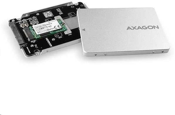 AXAGON RSS-M2SD SATA - M.2 SSD SATA, iki 80mm SSD, ALU body