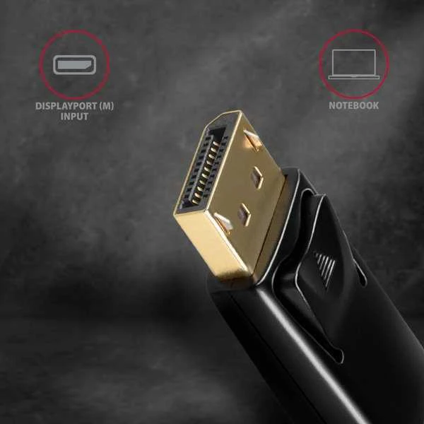 AXAGON | Aktyvus adapteris | DisplayPort prie HDMI | 0,15 m