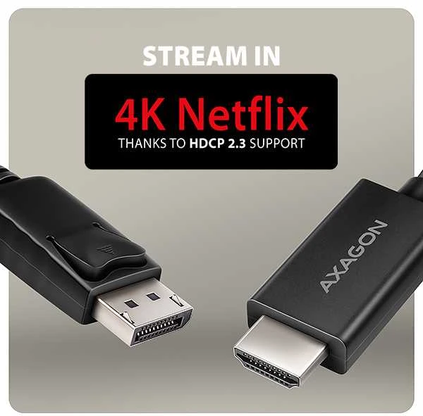 AXAGON adapteris: DisplayPort ir HDMI jungtys