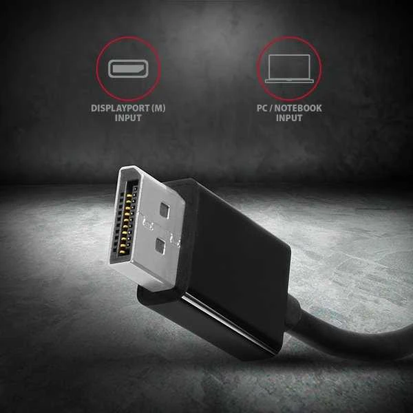 AXAGON RVD-VGN DisplayPort -> VGA adapteris FullHD, 1920*1200