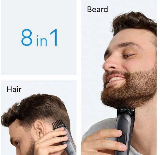 AIO3540 Braun Kirpimo Rinkinys Viskas Viename 8in1