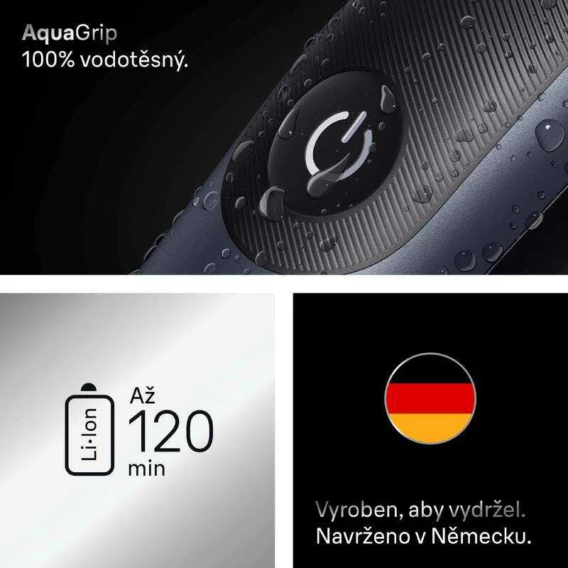 Braun 11in1 priežiūros rinkinys | Viskas viename, 7 serija, AIO7540 | Belaidis | Ilgio pakopų skaičius: 14 | Juodas/Mėlyna
