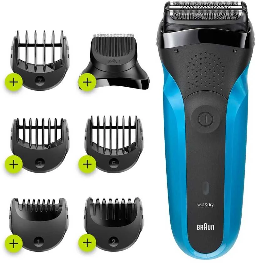 Barzdaskutė Braun 310BT WD, ni-mh, mėlyna/juoda