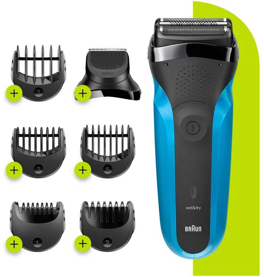 Barzdaskutė Braun 310BT WD, ni-mh, mėlyna/juoda