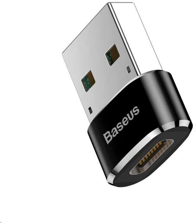 Baseus USB-C – USB-A adapteris 3A – Juodas
