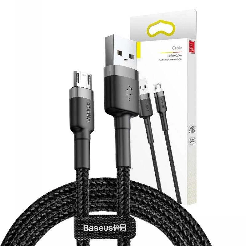 Baseus USB micro kab. Cafule CAMKLF-BG1 Juodas