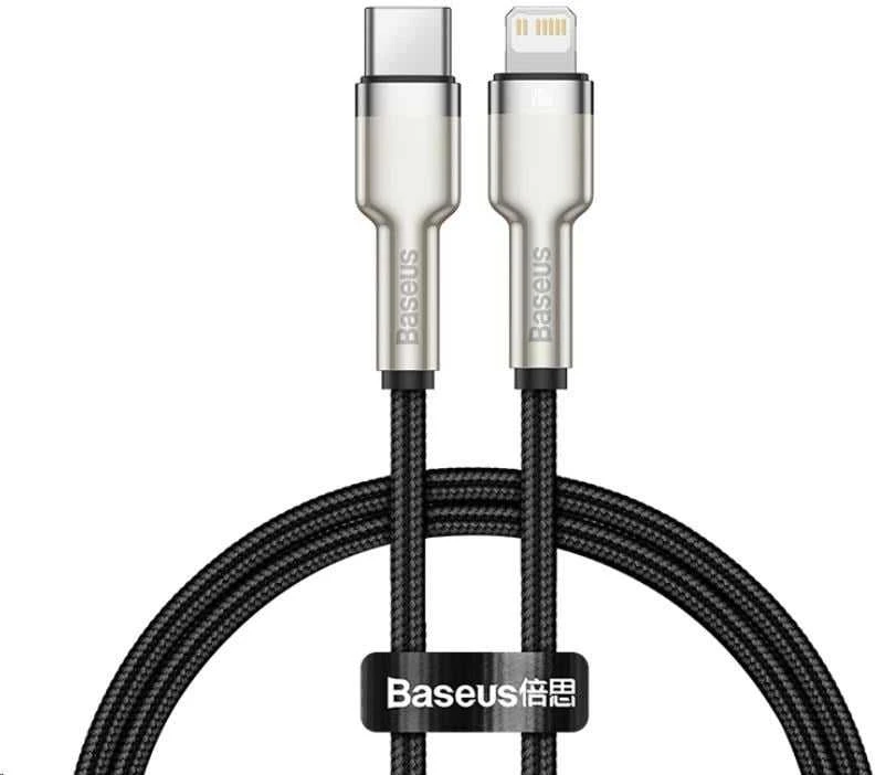 Baseus Cafule USB-C į Lightning kabelis 20W 2m - Juodas